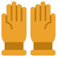 Farming Glove Flat Icon, Flat Design Style Icon Symbol, Farming Element Icon vector