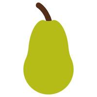 Pear Icon, Fruit and Vegetable Flat Design Icon Symbol vector