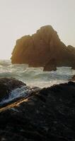 The rocks are large photo