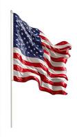 American Flag Waving Proudly Against a Clear Background During Daylight Hours photo