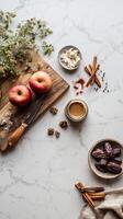 Exploring Flavors in a Kitchen With Fresh Ingredients and Spices. photo