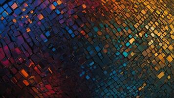 Abstract background with colorful squares photo