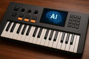 An electronic keyboard with the word ai on it photo