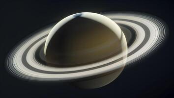 Saturn's rings are seen in this image photo