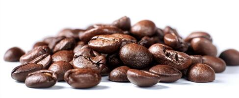 The rich and aromatic coffee beans ready for brewing and indulgence. photo