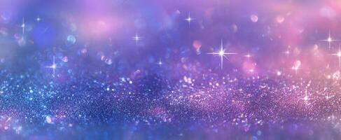 The sparkling, vibrant backdrop of shimmering lights and colors. photo