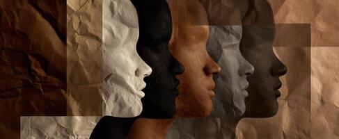 The Diverse Faces of Humanity Represented in Artistic Silhouettes photo