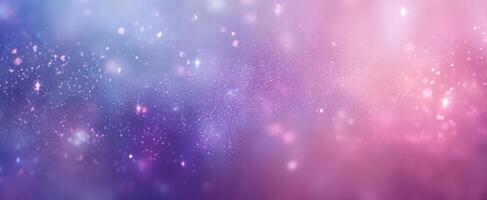 The Magical Background of Soft Pink and Blue Cosmic Sparkles photo