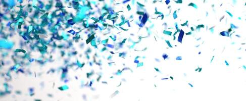 The colorful confetti showcasing a lively celebration atmosphere. photo