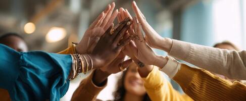 The Hands of Unity Celebrating Collaboration and Joyful Connections photo