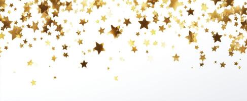 The dazzling golden stars creating a festive atmosphere for celebrations. photo