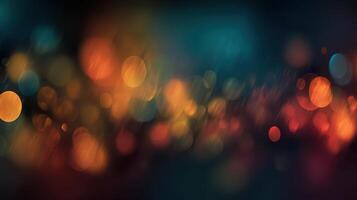 The captivating bokeh lights creating a dreamy abstract atmosphere. photo