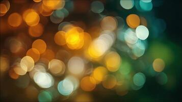 The mesmerizing bokeh lights create a colorful abstract background. photo