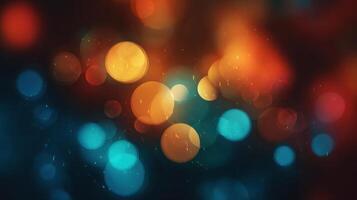 The colorful bokeh circles create a mesmerizing abstract background for designs. photo