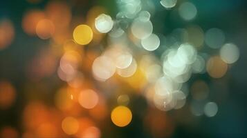 The vibrant bokeh lights creating a dreamy and colorful background. photo