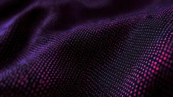 The mesmerizing texture of purple fabric with a shiny surface. photo