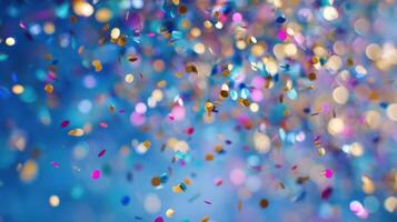 The Colorful Confetti Shower Creating a Festive Atmosphere photo