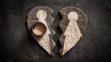 The Heartbreaking Symbol of Love's Separation and Emotional Loss photo