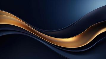 A black and gold wave background with a wave pattern photo