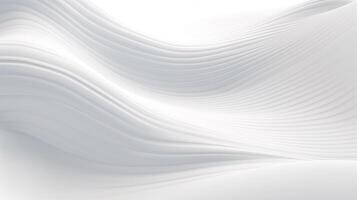 Abstract white wave background with wavy lines photo