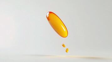Oil drop 3d render photo