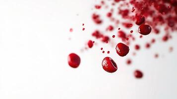 Red blood cells falling from the sky photo