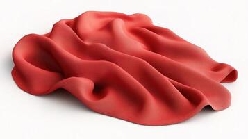 A red cloth on a white surface photo