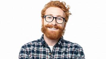 A man with glasses and a red beard photo