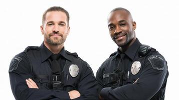 Two police officers posing for a photo