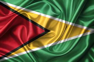 guyana flag, 3d rendering, silk fabric, texture, texture, texture, texture, photo