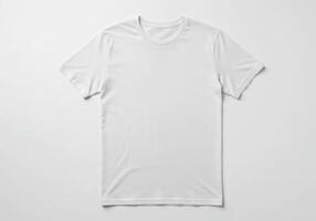 A white t - shirt on a plain surface photo
