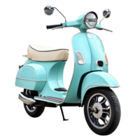 A scooter with a handlebar isolated on a transparent background png