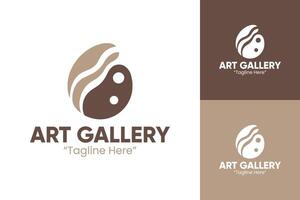 Bold Art Gallery Logo Design for Contemporary Art Spaces vector