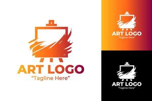 Minimalist Art Logo for Visual Artists and Creative Studios vector