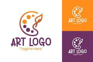 Creative Art Logo Design for Artistic Expression and Branding vector