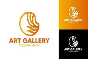 Unique Art Gallery Logo for Artistic Branding and Visual Identity vector