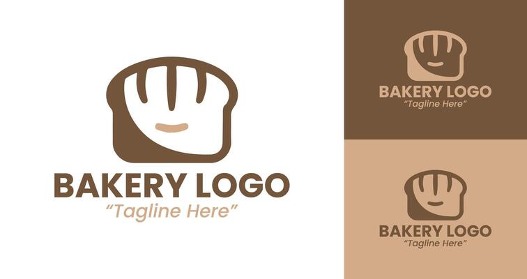 Bakery Logo for Bakery Shop with Loaf Bread Design