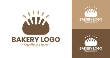 Bakery Logo for Artisan Bakery with Simple Bread Design vector