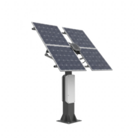 A 3D rendering of a solar panel array against a transparent background png