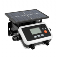 Solar-Powered Automatic Water Timer with LCD Screen and Transparent Background png