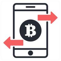 transaction icon concept in red color vector