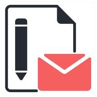 branding icon concept in red color vector