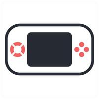 gaming psp icon concept in red color vector