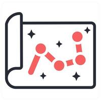 map icon concept in red color vector