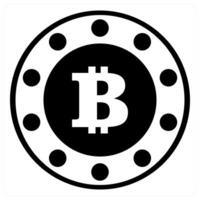 token icon concept in black color vector