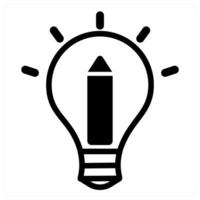 creative idea in black color vector
