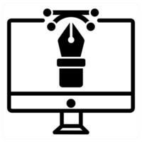 digital design icon concept in black color vector