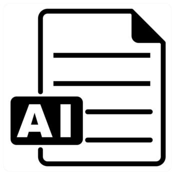 ai file concept in black color vector