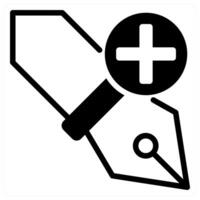 add anchor icon concept in black color vector