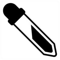 color picker icon concept in black color vector